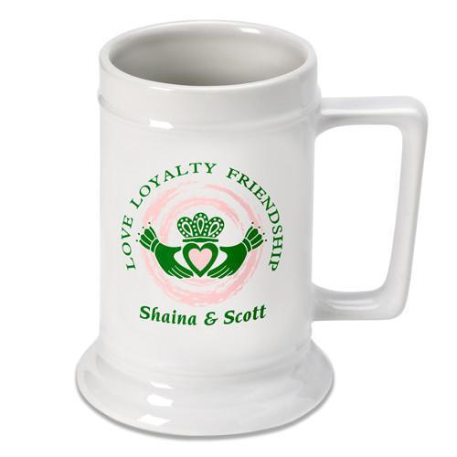 Personalized Claddagh Beer Stein | JDS