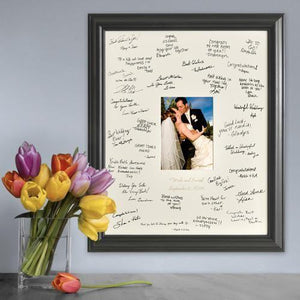 Personalized Wedding Signature Frame - Laser Engraved - Wedding Gifts | JDS