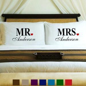 Personalized Couples Pillow Case Set - 9 Designs | JDS