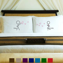 画像をギャラリービューアに読み込む, Personalized Couples Pillow Case Set - 9 Designs | JDS