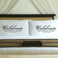 画像をギャラリービューアに読み込む, Personalized Celebration Couples Pillow Case Set | JDS