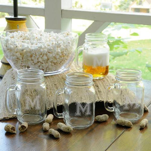 Personalized Collegiate Glass Jar Set of 4 | JDS