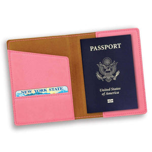 Personalized Pink Passport Holder | JDS
