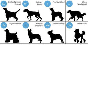 Personalized Silhouette Dog Throw Pillow | JDS