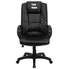 Cargar imagen en el visor de la galería, Custom Designed Executive Office Chair With Your Personalized Name &amp; Graphic