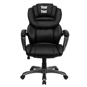 Custom Designed Swivel Ergonomic Executive Chair With Your Personalized Name & Graphic