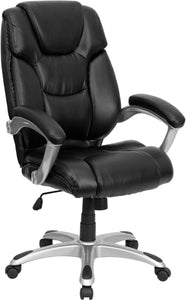 Custom Designed Silver Base Executive Office Chair With Your Personalized Name & Graphic
