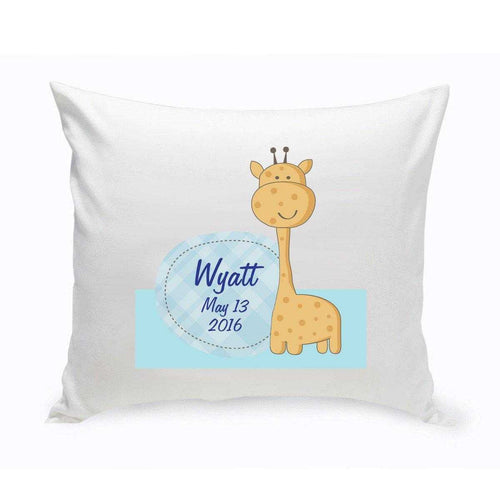 Personalized Baby Nursery Giraffe Throw Pillow | JDS