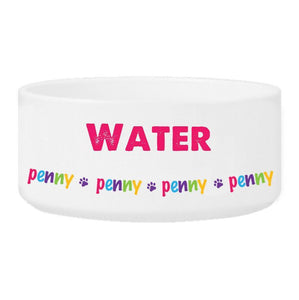 Personalized Girl Pet Bowl | JDS