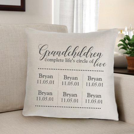 Grandparents Personalized Throw Pillow | JDS