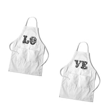 Load image into Gallery viewer, Personalized Couples White Apron Set | JDS