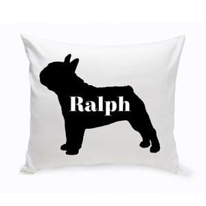 Personalized Throw Pillow - Dog Silhouette - Personalized Dog Gifts | JDS
