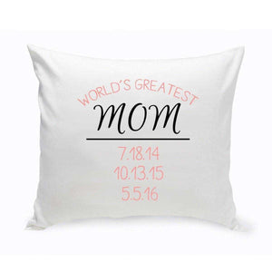 World's Greatest Mom Throw Pillow | JDS