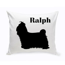 Load image into Gallery viewer, Personalized Throw Pillow - Dog Silhouette - Personalized Dog Gifts