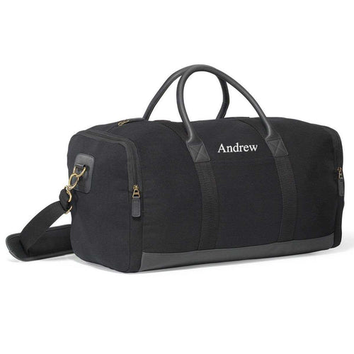 Personalized Heavy Canvas Weekender Duffel Bags | JDS