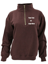 Load image into Gallery viewer, Custom Personalized Design Your Own Vintage 1/4 Zip Pull-Over Sweatshirt