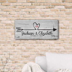 Follow Your Heart Personalized Canvas Print | JDS