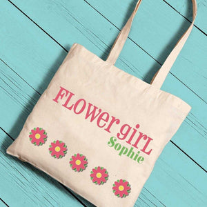 Personalized Flower Girl Canvas Tote | JDS