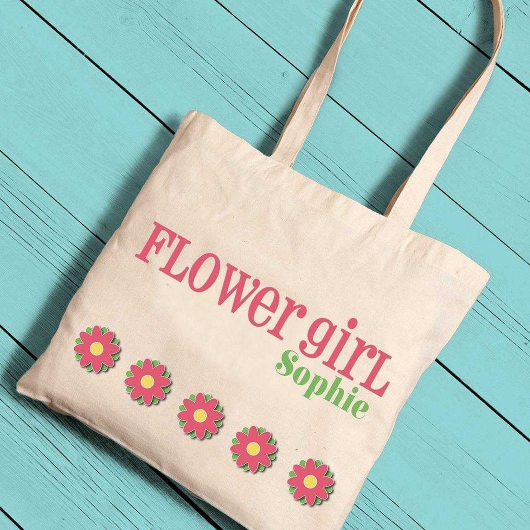 Personalized Flower Girl Canvas Tote | JDS