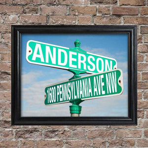 Personalized Signs - Street Sign Print - Picture Frames | JDS