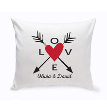 Load image into Gallery viewer, Personalized Love Arrow Throw Pillow | JDS