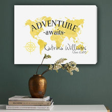 Load image into Gallery viewer, 18&quot;x 24&quot; Adventure Awaits Colorful Canvas | JDS