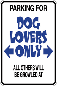 Personalized Novelty Pet Parking Sign, Animal Lover Signs, Funny Gift Signs