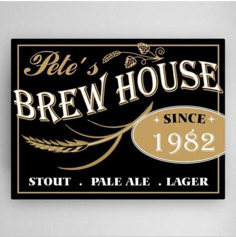 Personalized Brew House Canvas Sign | JDS