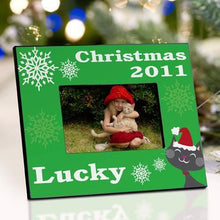 Load image into Gallery viewer, Personalized Pet Christmas Picture Frame | JDS