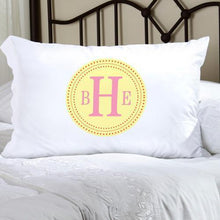 Load image into Gallery viewer, Personalized Felicity Chic Circles Pillow Case | JDS