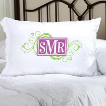 Load image into Gallery viewer, Personalized Felicity Cheerful Monogram Pillow Case | JDS