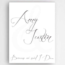 Load image into Gallery viewer, Personalized Love &amp; Romance Canvas Sign | JDS