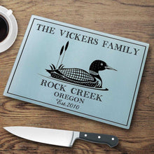 Load image into Gallery viewer, Personalized Cutting Boards - Glass - Cabin Decor - Cabin Series | JDS