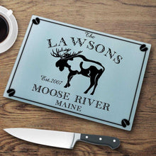 Load image into Gallery viewer, Personalized Cutting Boards - Glass - Cabin Decor - Cabin Series | JDS