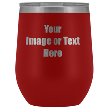 Cargar imagen en el visor de la galería, Personalized Wine Tumbler with Your Text or Logo | teelaunch