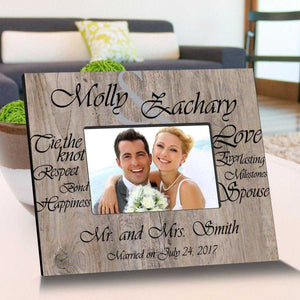 Personalized Tying The Knot Wooden Picture Frames | JDS