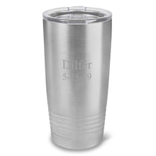 Load image into Gallery viewer, Personalized HÃºsavÃ­k 20 oz. Stainless Silver Double Wall Insulated Tumbler - All | JDS