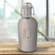 Load image into Gallery viewer, Personalized Gunmetal Growler -Metal