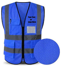 Cargar imagen en el visor de la galería, Custom Personalized Safety Vest Meets ANSI/ISEA Standards