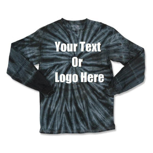 Custom Personalize Design Your Tie Dye Long Sleeve T-shirt