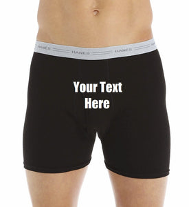 Custom Personalized Designed Boxers With "Oh, Oh, Oh, I'm Coming In My Pants..." Saying