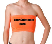 Load image into Gallery viewer, Custom Personalized Designed Basic Stretch Layer Seamless Tube Bra Bandeau Top