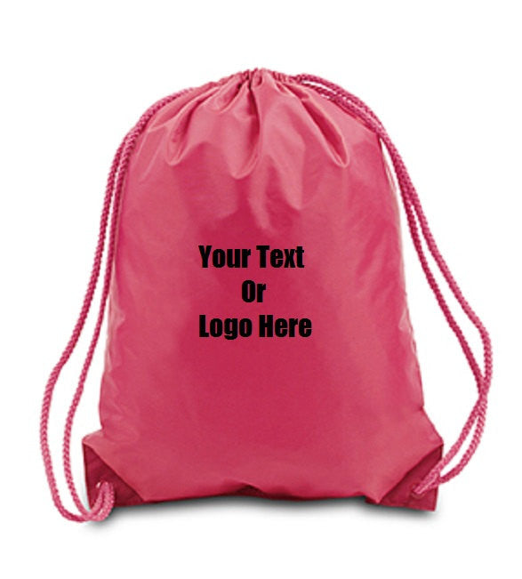 Custom Personalized Drawstring Backpack. Great For School Or College ...