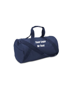 Custom Personalized Barrel Duffel Bag. Great For School Or College.