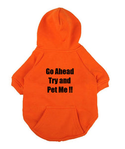 Custom Personalized Design Your Own Dog Hoodie Sweatshirt (pet Clothing)
