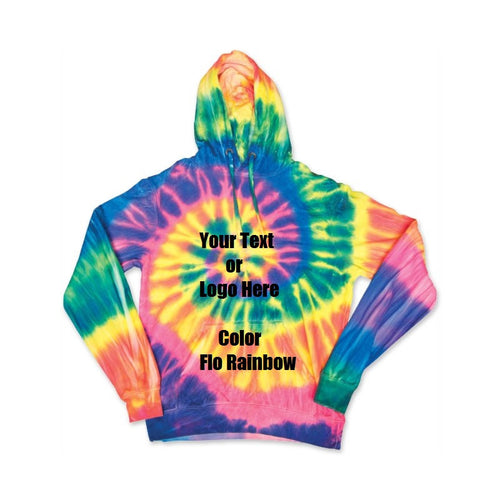 Custom Personalize Design Your Spiral Tie Dye Hoodie