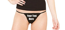 Load image into Gallery viewer, Custom Personalized Designed Thong Bikini For Weddings, Bachlorette Or Gifts