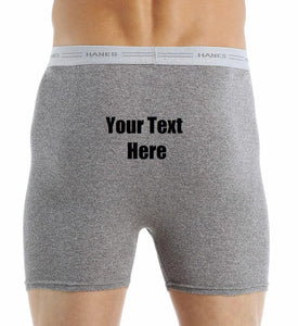 Custom Personalized Designed Boxers With "Oh, Oh, Oh, I'm Coming In My Pants..." Saying
