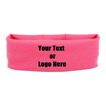 Load image into Gallery viewer, Custom Personalized Designed Cotton Stretch Headband (lot Of 10)