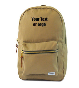 Custom Personalized Cotton Canvas Backpack. Great For School Or College.